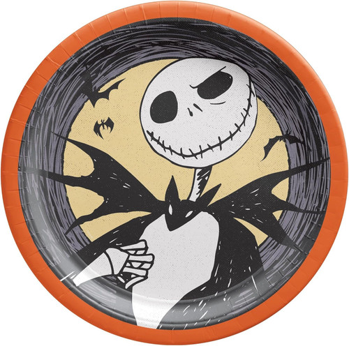 Pumpkin King Nightmare Before Christmas Halloween Party 10" Paper Dinner Plates