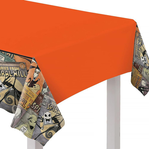 Pumpkin King Nightmare Before Christmas Halloween Party Plastic Tablecover