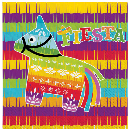 Pinata Mexican Fiesta Cinco de Mayo Theme Party Paper Luncheon Napkins