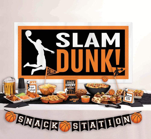 Nothin' But Net Basketball Sports Banquet Theme Party Buffet Decorating Kit