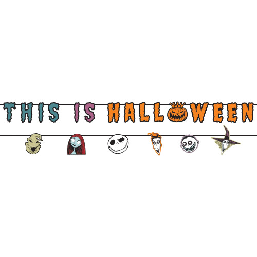 Nightmare Before Christmas Birthday Halloween Party Decoration 2 ct. Banner Kit