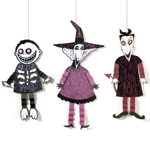 Nightmare Before Christmas Birthday Halloween Party 3 ct. Ceiling Decorations