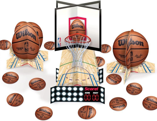 NBA Wilson Pro Basketball Sports Theme Party Centerpiece Table Decorating Kit