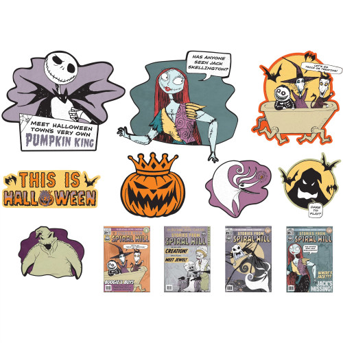Nightmare Before Christmas Birthday Halloween Party Decoration 12 ct. Cutouts