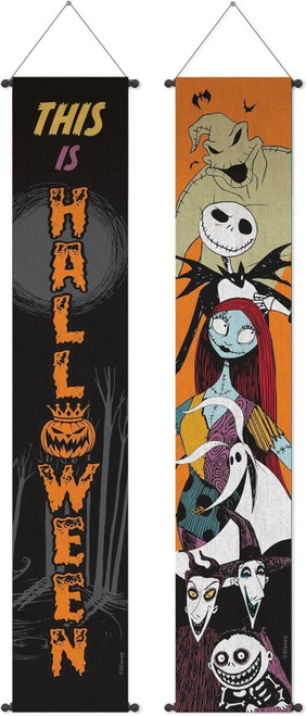 Nightmare Before Christmas Birthday Halloween Party Decoration Hanging Flags