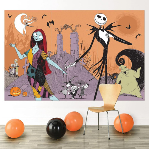 Nightmare Before Christmas Halloween Party Decoration Scene Setters Backdrop
