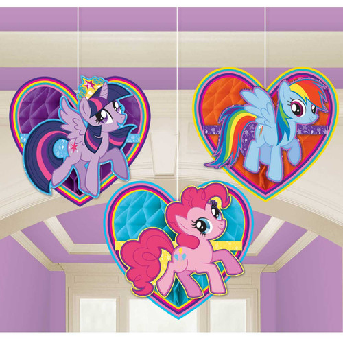 My Little Pony Friendship is Magic Horse Birthday Party Honeycomb Decorations