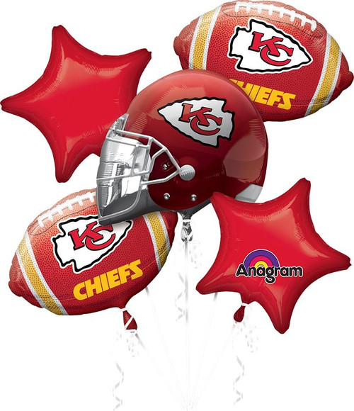 Kansas City Chiefs NFL Football Sports Party Decoration Mylar Balloon Bouquet