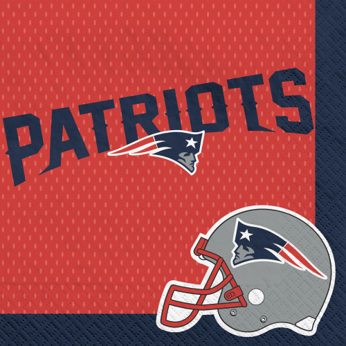 New England Patriots NFL Pro Football Sports Party Red Paper Luncheon Napkins