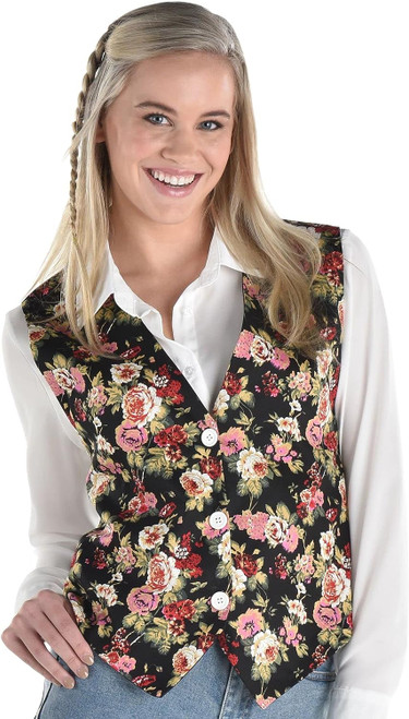 Floral Vest 90's Retro Blossom Suit Yourself Fancy Dress Halloween Adult Costume