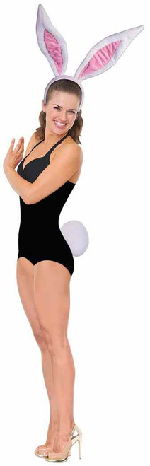 Jumbo Bunny Kit Rabbit Ears Tail Animal Fancy Dress Halloween Costume Accessory