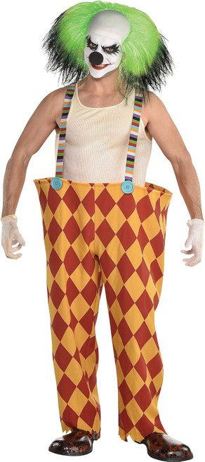 Hoop Pants w/Suspenders Freak Show Clown Fancy Dress Halloween Adult Costume