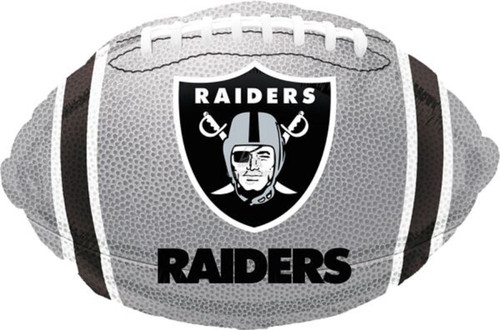 Las Vegas Raiders NFL Pro Football Sports Party Decoration 18" Mylar Balloon