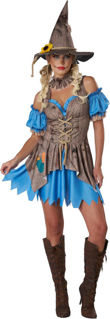 Sexy Scarecrow Girl Woman Cute Classic Fancy Dress Up Halloween Adult Costume Sexy Scarecrow Girl Woman Cute Classic Fancy Dress Up Halloween Adult Costume