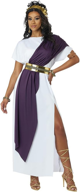 Goddess Toga Party Greek Roman Woman Fancy Dress Up Halloween Adult Costume Goddess Toga Party Greek Roman Woman Fancy Dress Up Halloween Adult Costume