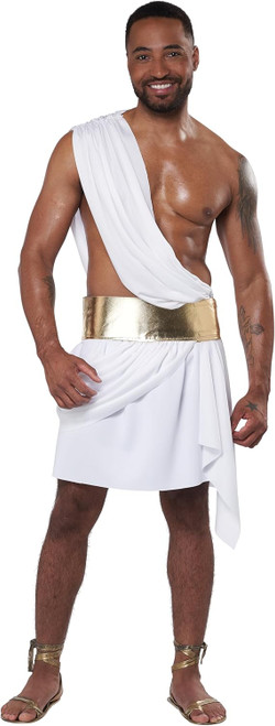Toga God Party Greek Roman Man Emperor Fancy Dress Up Halloween Adult Costume Toga God Party Greek Roman Man Emperor Fancy Dress Up Halloween Adult Costume