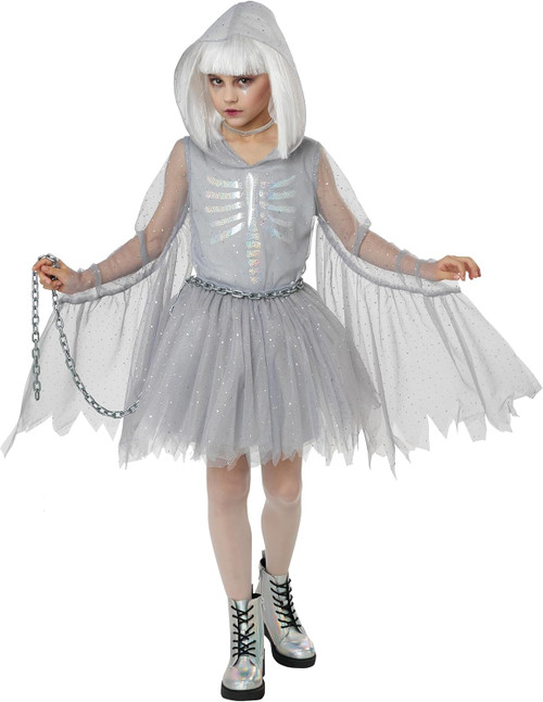 Glimmering Ghost Girl Zombie Dead Scary Fancy Dress Up Halloween Child Costume Glimmering Ghost Girl Zombie Dead Scary Fancy Dress Up Halloween Child Costume