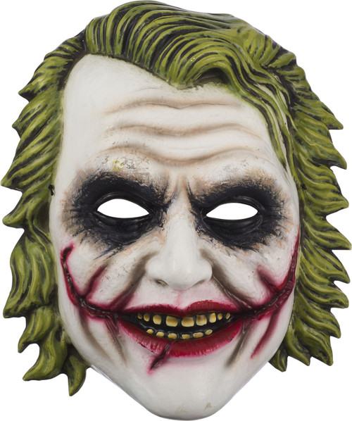 Joker Plastic Mask Batman Dark Knight Fancy Dress Up Halloween Costume Accessory