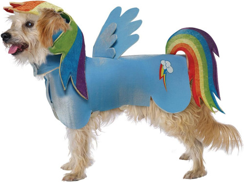 Rainbow Dash My Little Pony ImPAWsters Fancy Dress Halloween Pet Dog Cat Costume Rainbow Dash My Little Pony ImPAWsters Fancy Dress Halloween Pet Dog Cat Costume