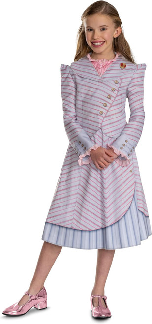 Glinda Shiz Classic Wicked Movie Witch Fancy Dress Up Halloween Child Costume