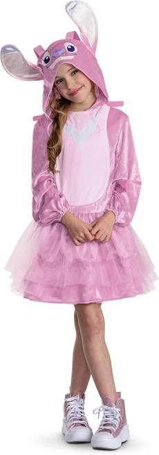 Angel Dress Deluxe Girl Disney Stitch Fancy Dress Kids Halloween Child Costume