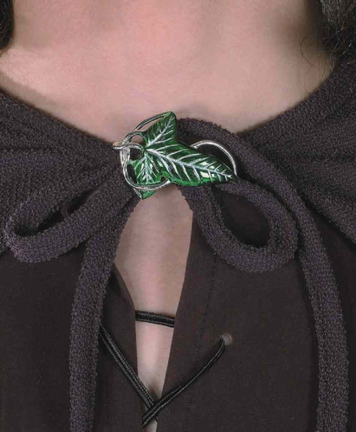 Elven Brooch Elf Leaf Clasp Lord of the Rings Hobbit Halloween Costume Accessory