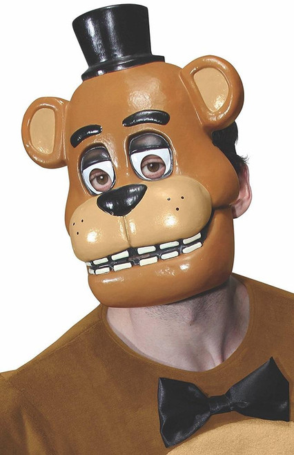 Freddy 1/2 Mask Five Nights Freddy's Fancy Dress Up Halloween Costume Accessory