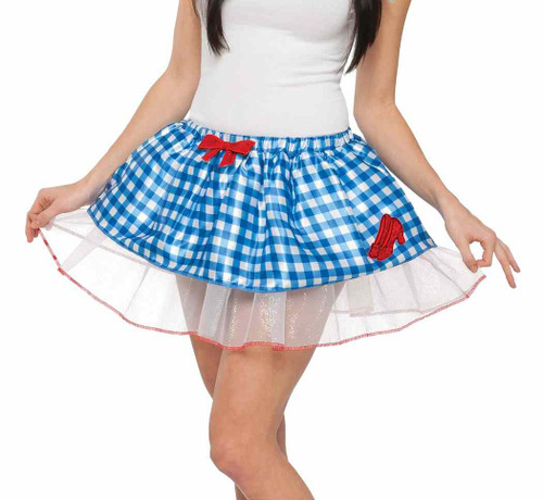 Dorothy Tutu Skirt Wizard of Oz Fancy Dress Up Halloween Adult Costume Accessory Dorothy Tutu Skirt Wizard of Oz Fancy Dress Up Halloween Adult Costume Accessory