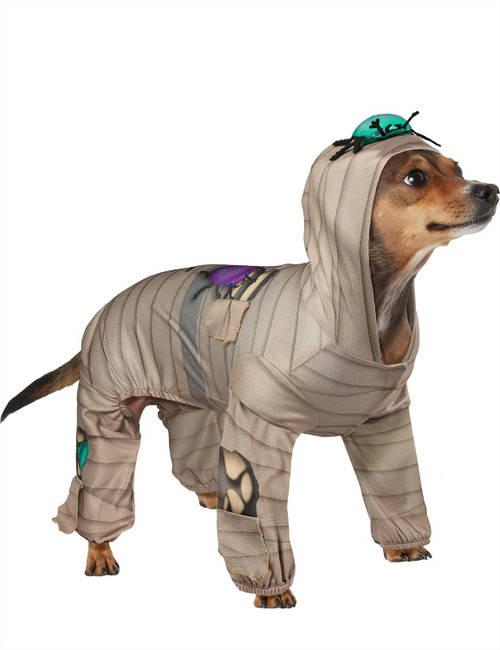 Mummy Egyptian Undead Fancy Dress Up Halloween Rubie's Pet Dog Cat Costume