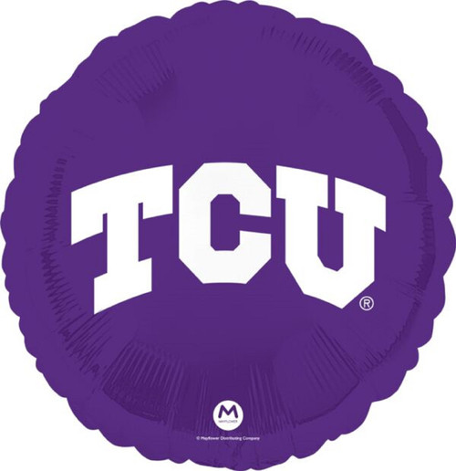 TCU Horned Frogs NCAA College Sports Party Decoration Purple 18" Mylar Balloon