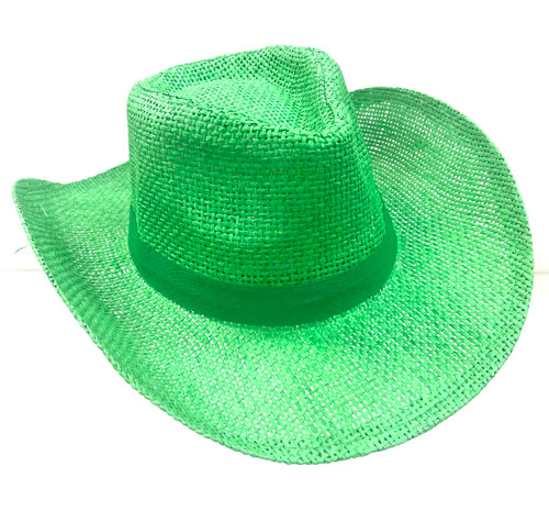 Straw Cowboy Hat Fancy Dress Up Halloween Adult Costume Accessory 2 COLORS