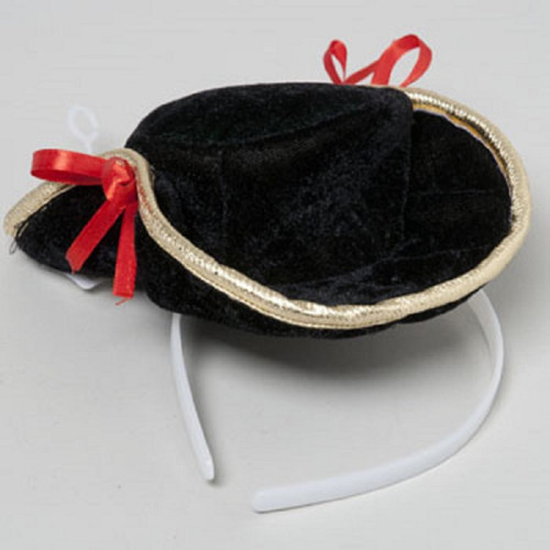 Mini Pirate Hat Headband Caribbean Fancy Dress Up Halloween Costume Accessory
