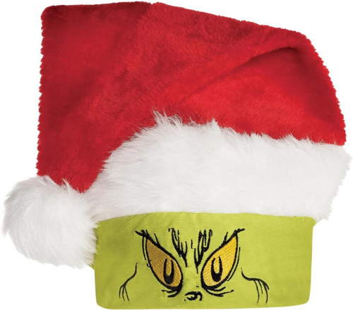 Grinch Santa Hat Dr. Seuss Christmas Fancy Dress Up Halloween Costume Accessory