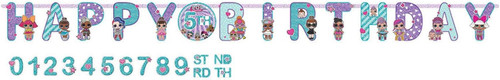 LOL Surprise Doll Girls Kids Birthday Party Decoration Jumbo Letter Banner Kit