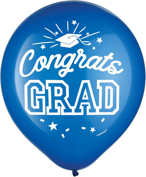Graduation College School Theme Party Decoration 15 ct. Latex Balloons 9 COLORS