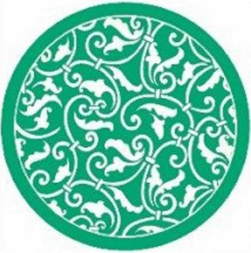 Ornamental Scroll Floral Solid Color Party 7" Paper Dessert Plates 10 COLORS