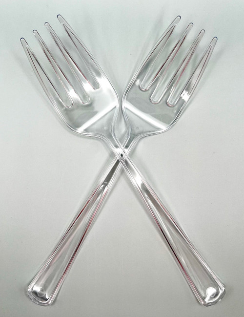 Solid Color Birthday Wedding Theme Party 2 ct. Plastic Serving Forks 3 COLORS