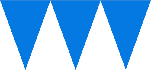 Solid Color Theme Party Hanging Decoration Paper Pennant Banner 14 COLORS