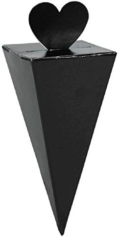 Solid Color Wedding Theme Party 50 ct. Paper Cone Shaped Favor Boxes 4 COLORS