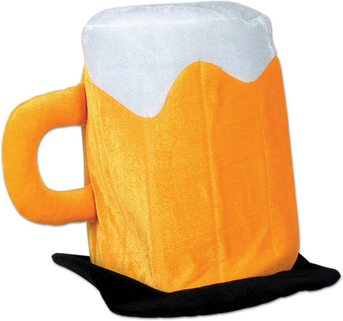 Beer Mug Hat Oktoberfest 21st Fancy Dress Up Halloween Adult Costume Accessory