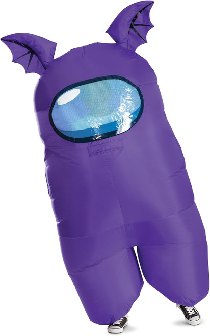 Purple Crewmate Inflatable Among Us Fancy Dress Up Halloween Child Costume