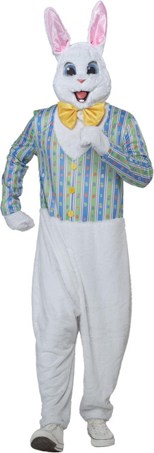Bunny Deluxe Mascot Animal Easter Rabbit Fancy Dress Up Halloween Adult Costume