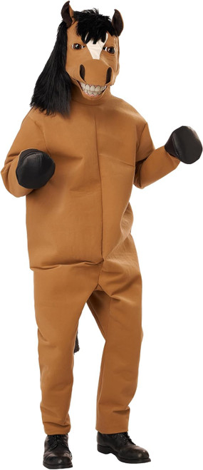 Horsing Around Deluxe Mascot Animal Horse Fancy Dress Up Halloween Adult Costume