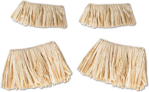 Raffia Arm & Leg Ties Luau Scarecrow Fancy Dress Up Halloween Costume Accessory