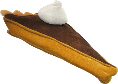Pumpkin Pie Plush Hat Thanksgiving Fancy Dress Halloween Adult Costume Accessory