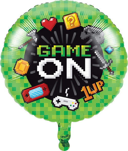 Gaming Party Video Game Gamer Kids Birthday Party Decoration 18" Mylar Balloon