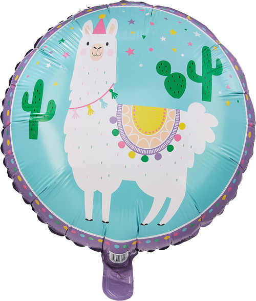 Llama Party Animal Cute Kids Birthday Party Decoration 18" Mylar Balloon
