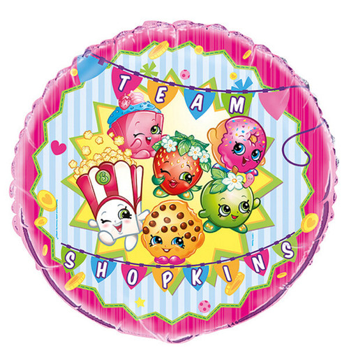 Shopkins Moose Toys Cute Kids Birthday Party Decoration Foil 18" Mylar Balloon