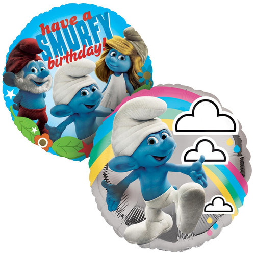 Smurfs Movie Animated Cartoon Kids Birthday Party Decoration 18" Mylar Balloon