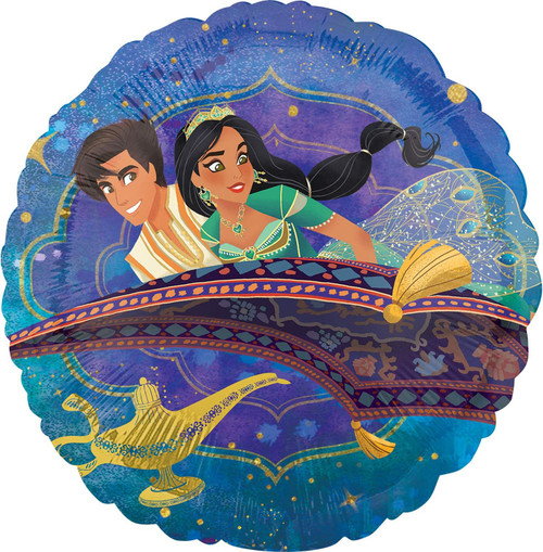 Aladdin Disney Cartoon Movie Kids Birthday Party Decoration 18" Mylar Balloon